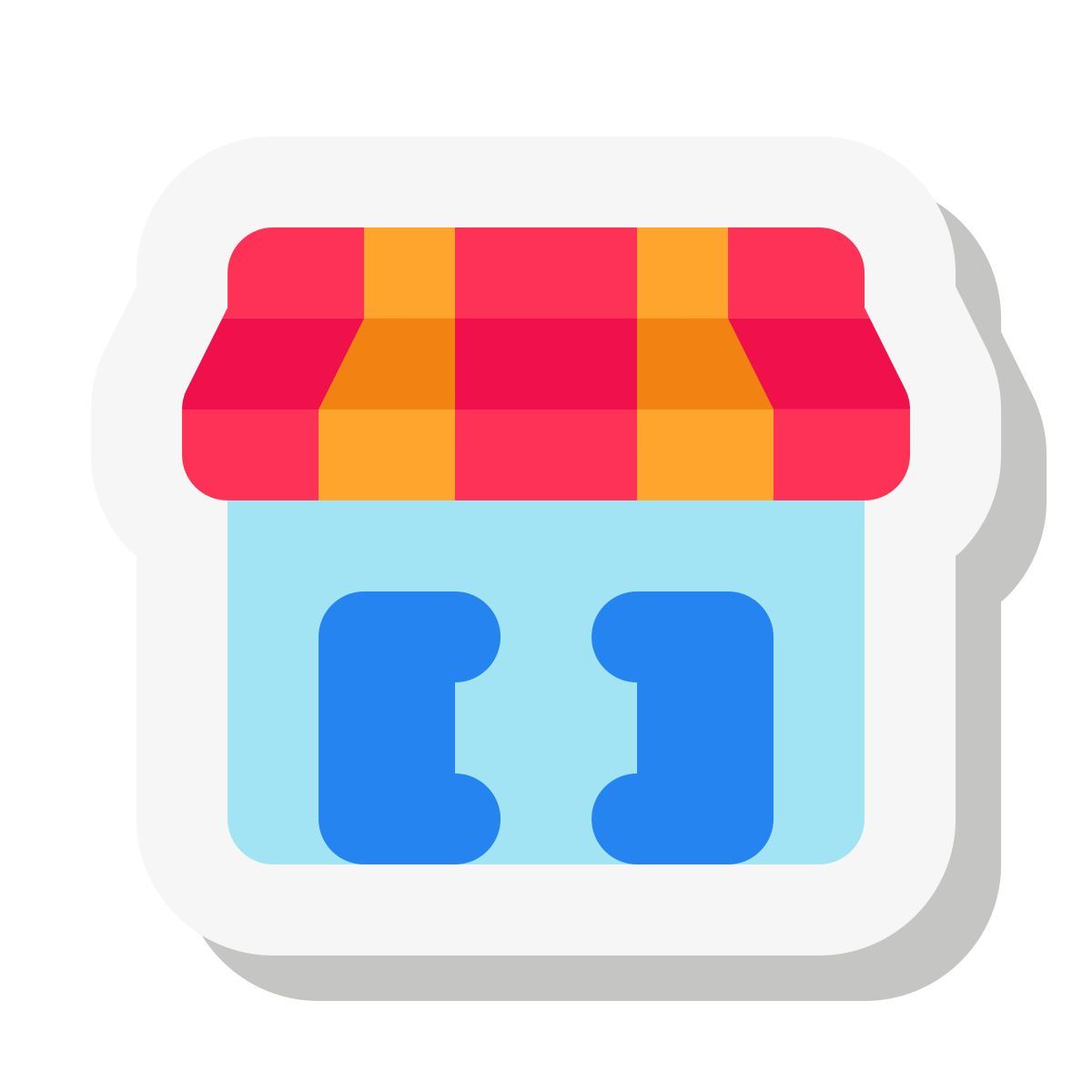 mini stickers style kleines unternehmen icon