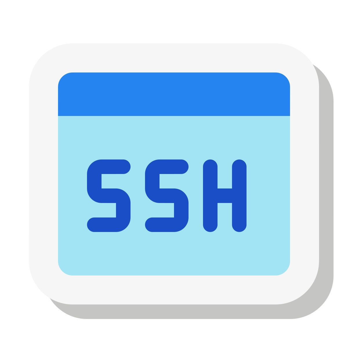 mini stickers style ssh icon