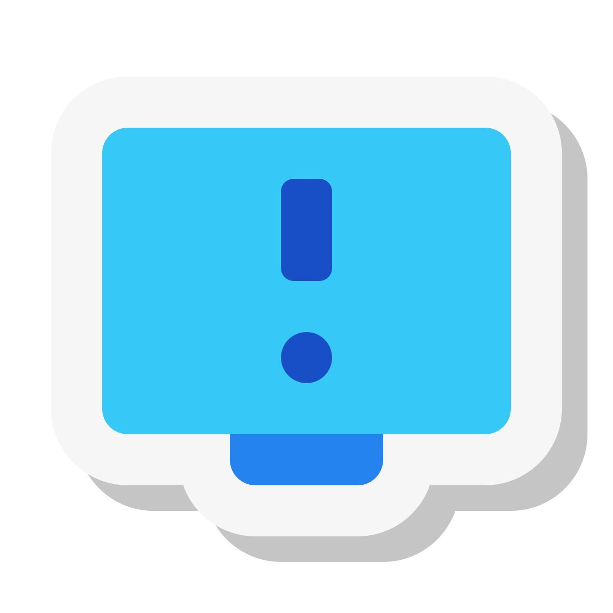 mini stickers style system report icon