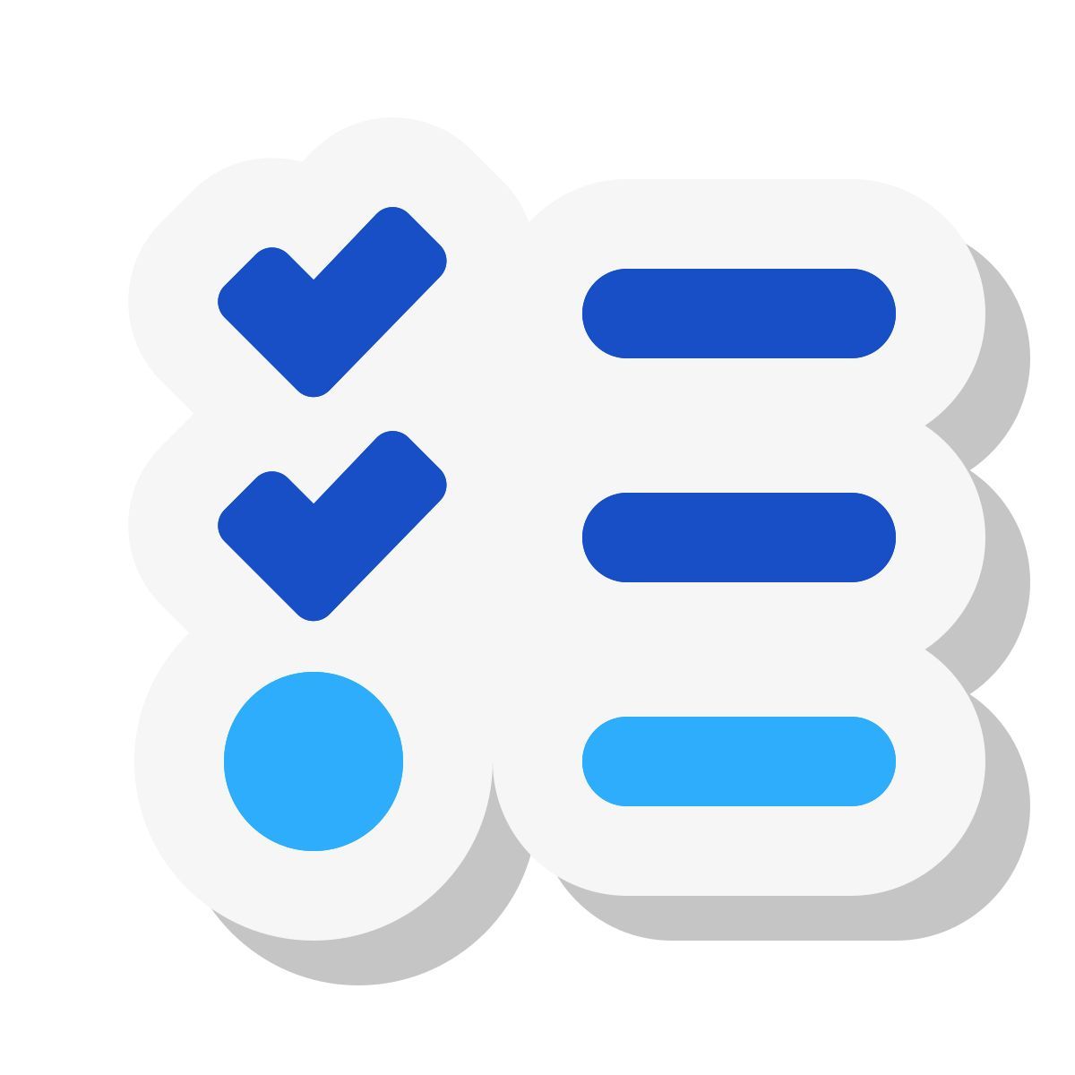 mini stickers style liste de choses à faire icon