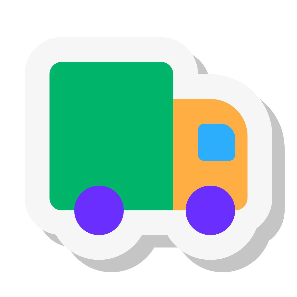 mini stickers style 卡车 icon