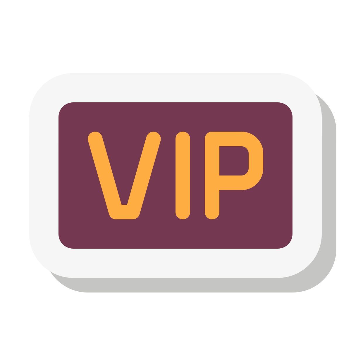 mini stickers style vip icon