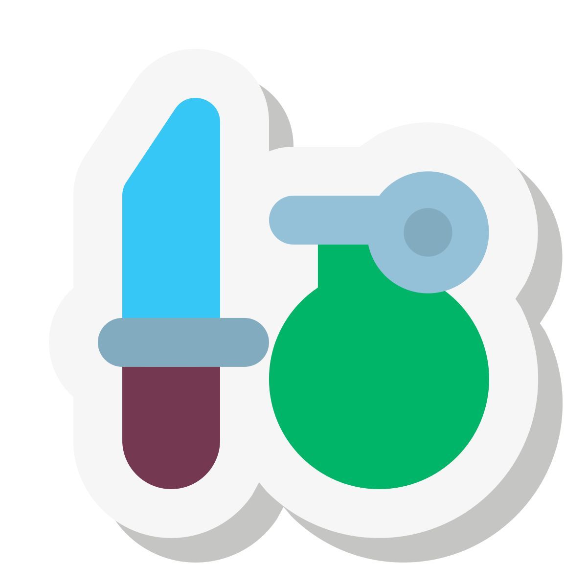 mini stickers style 무기 icon