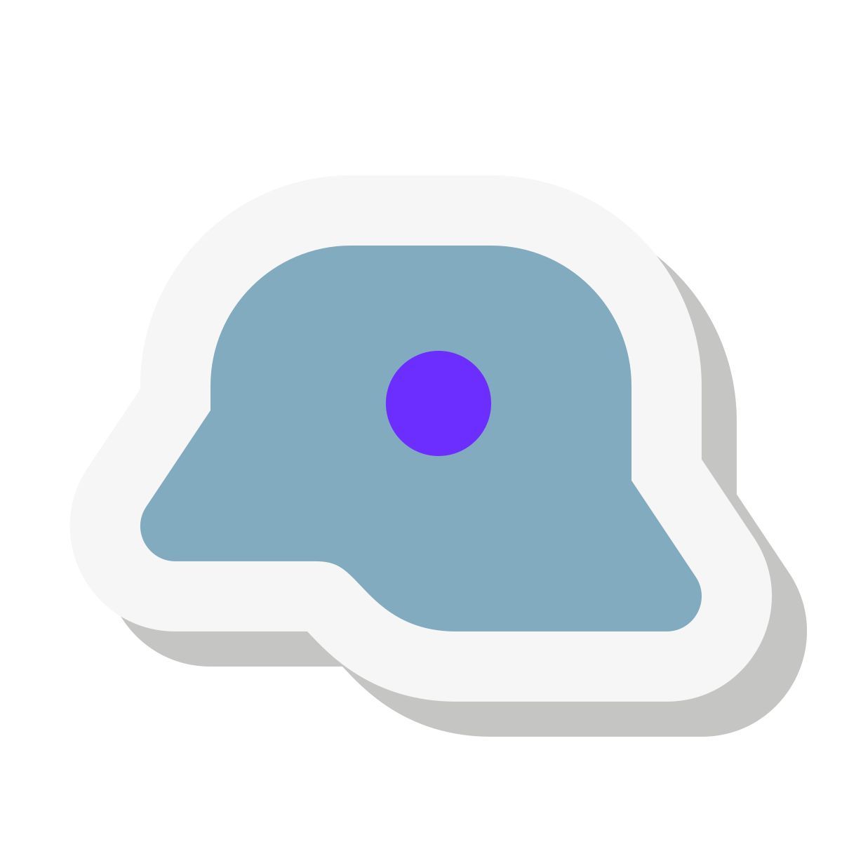 mini stickers style wwi german helmet icon