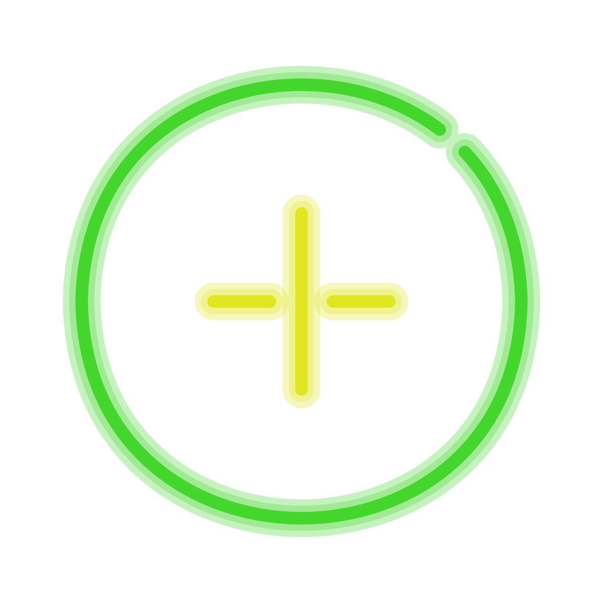 neon style adicionar icon