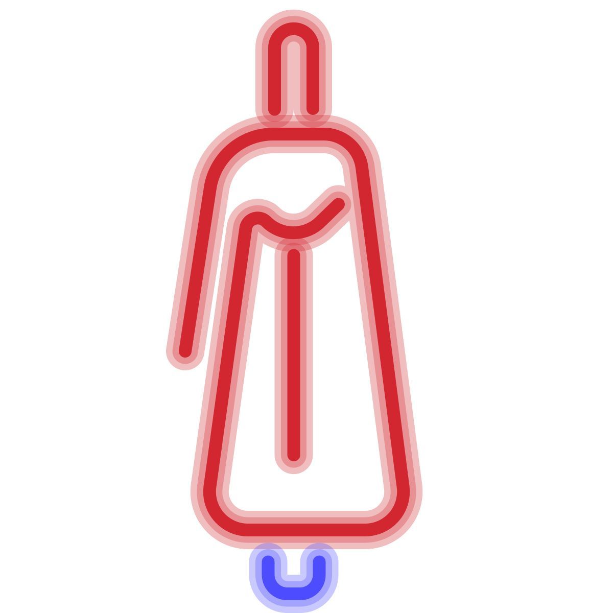 neon style sac vue latérale icon