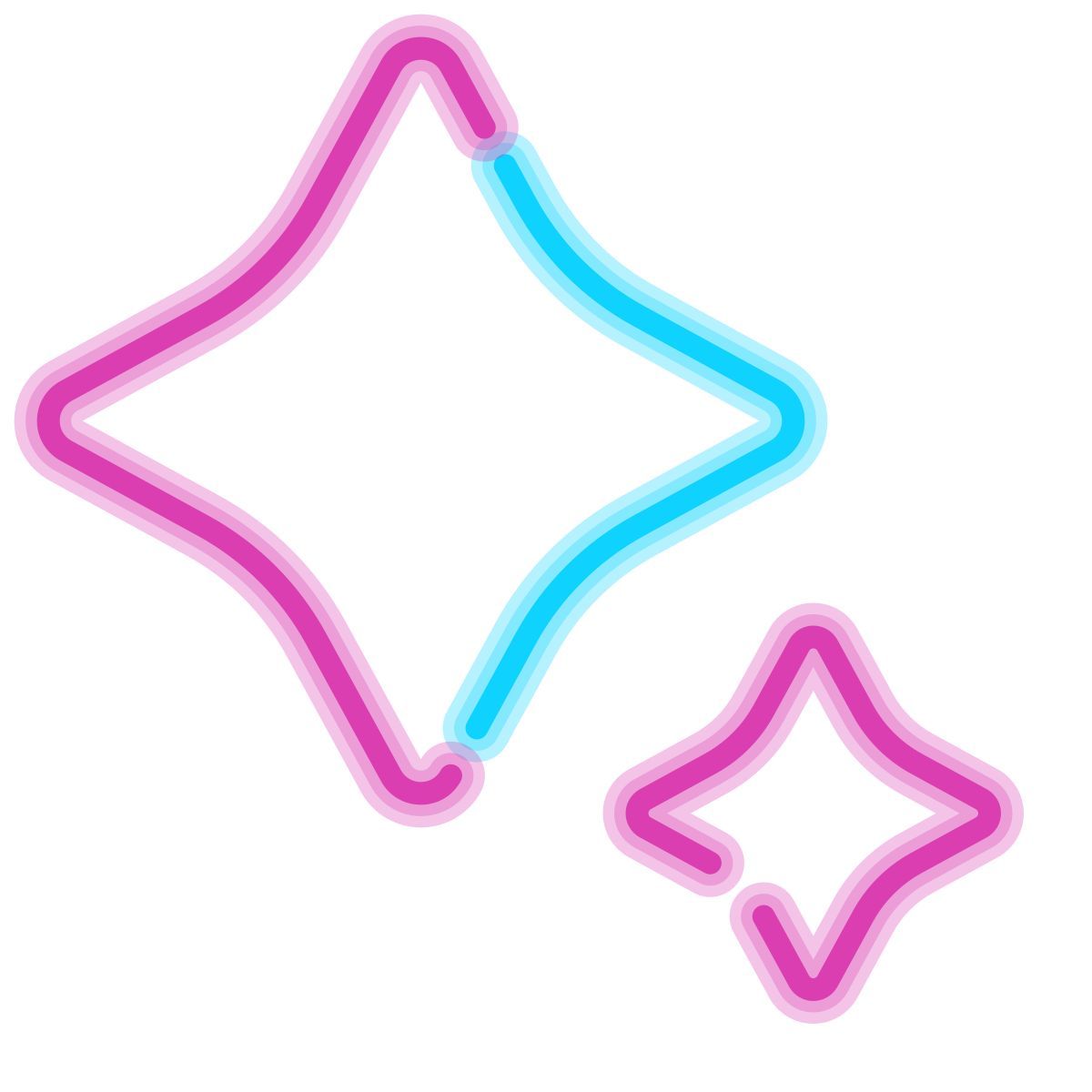 neon Stil barde Icon