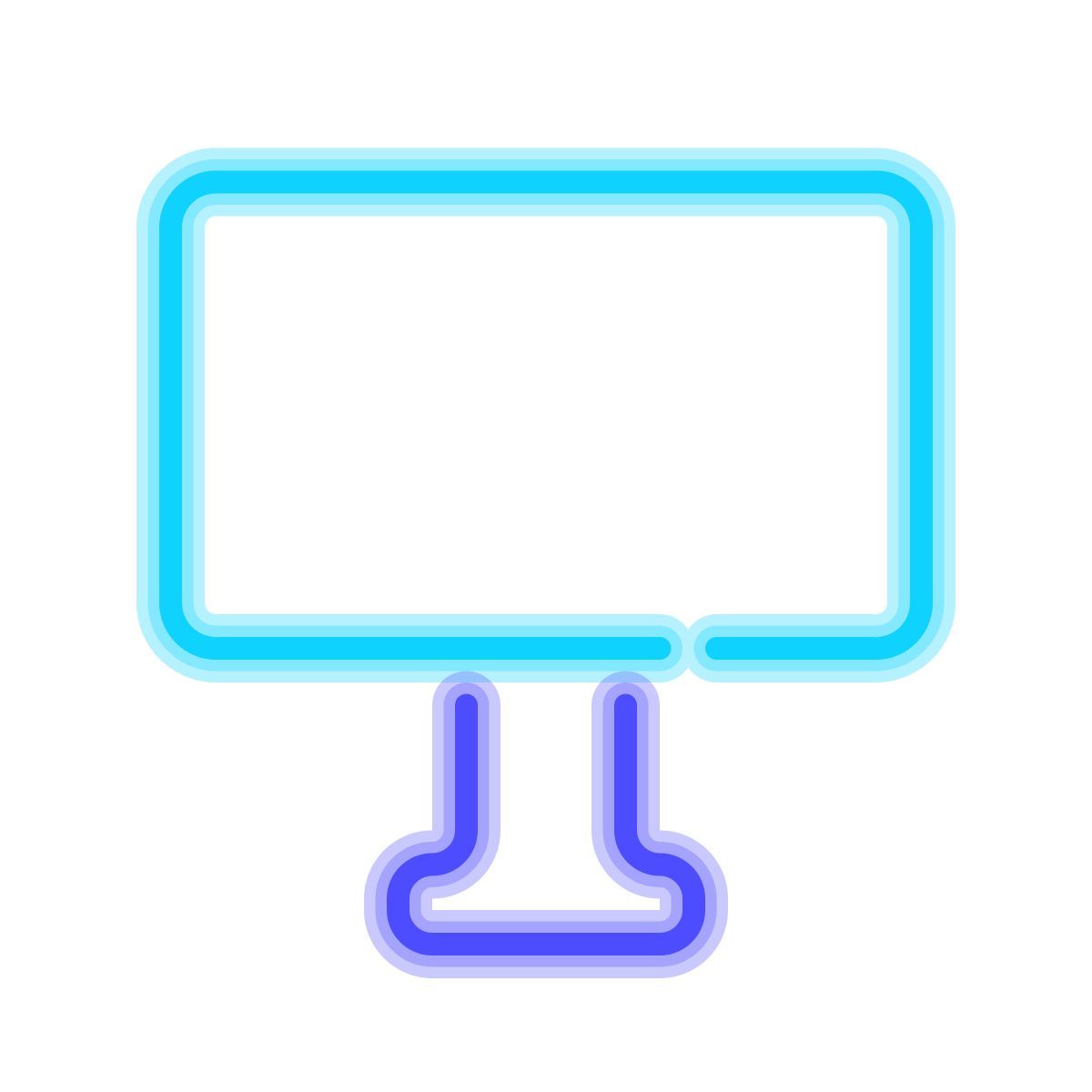 neon style tabellone icon