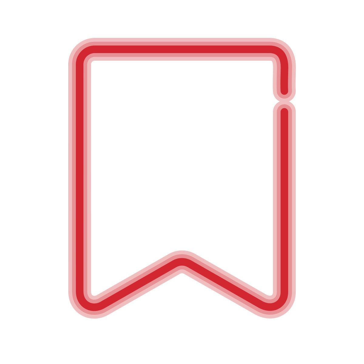 neon style lazo marcapáginas icon