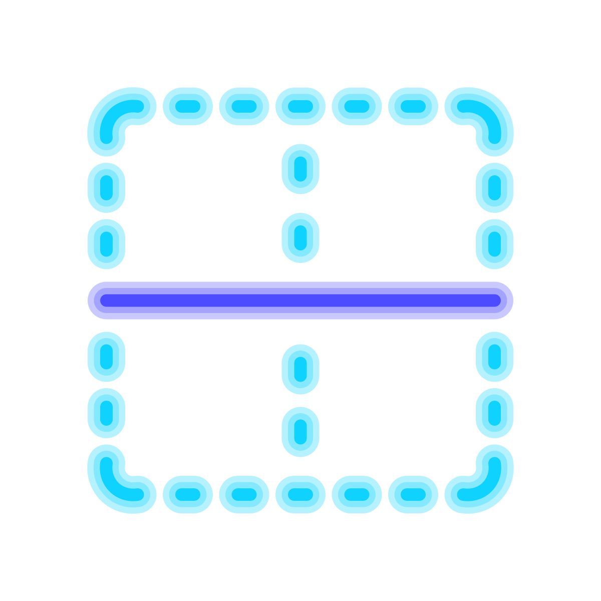 neon style 边境水平 icon