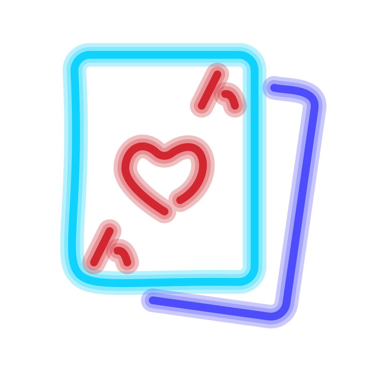 neon style cartes icon