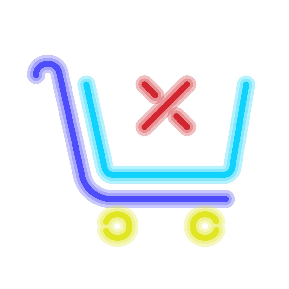 neon style 清除购物车 icon