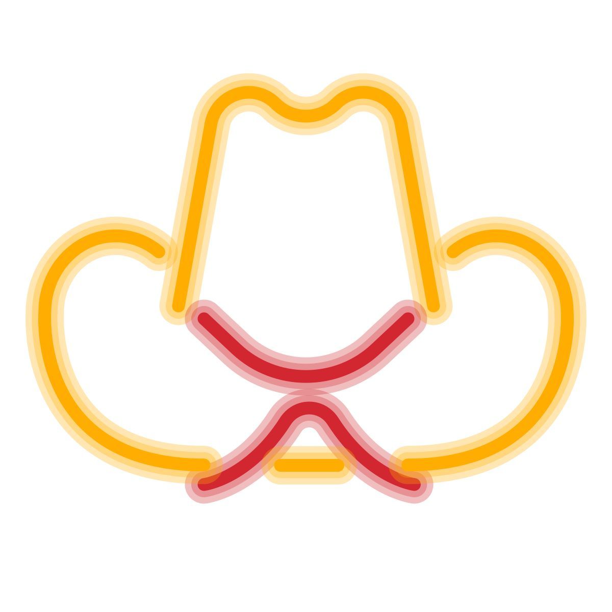 neon style country musik icon