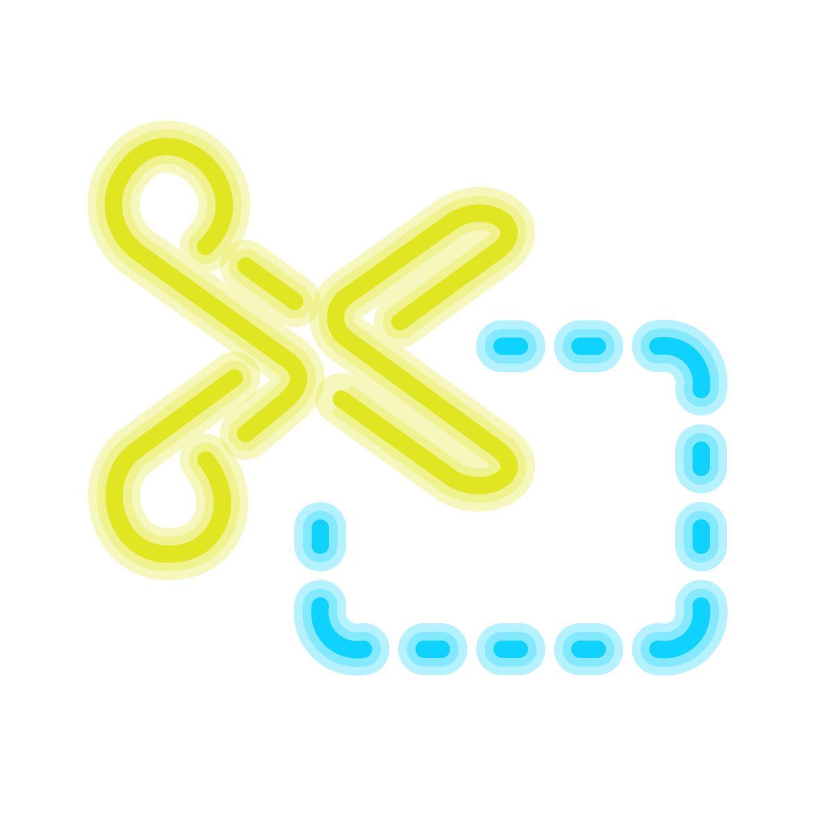 neon style cupón para recortar icon