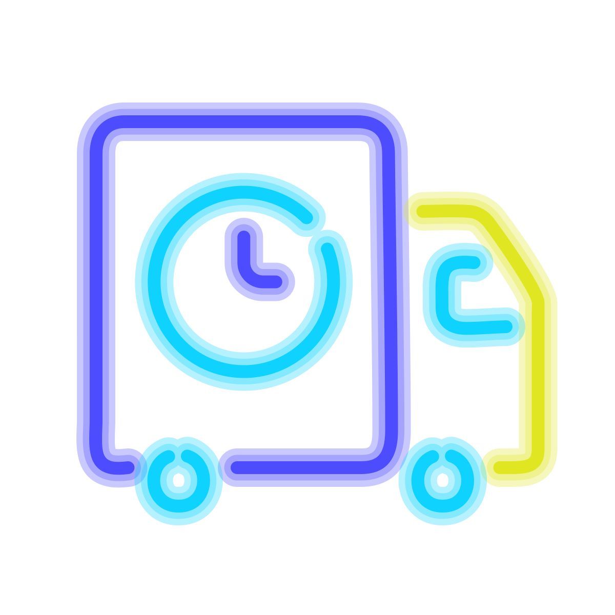 neon style consegna icon