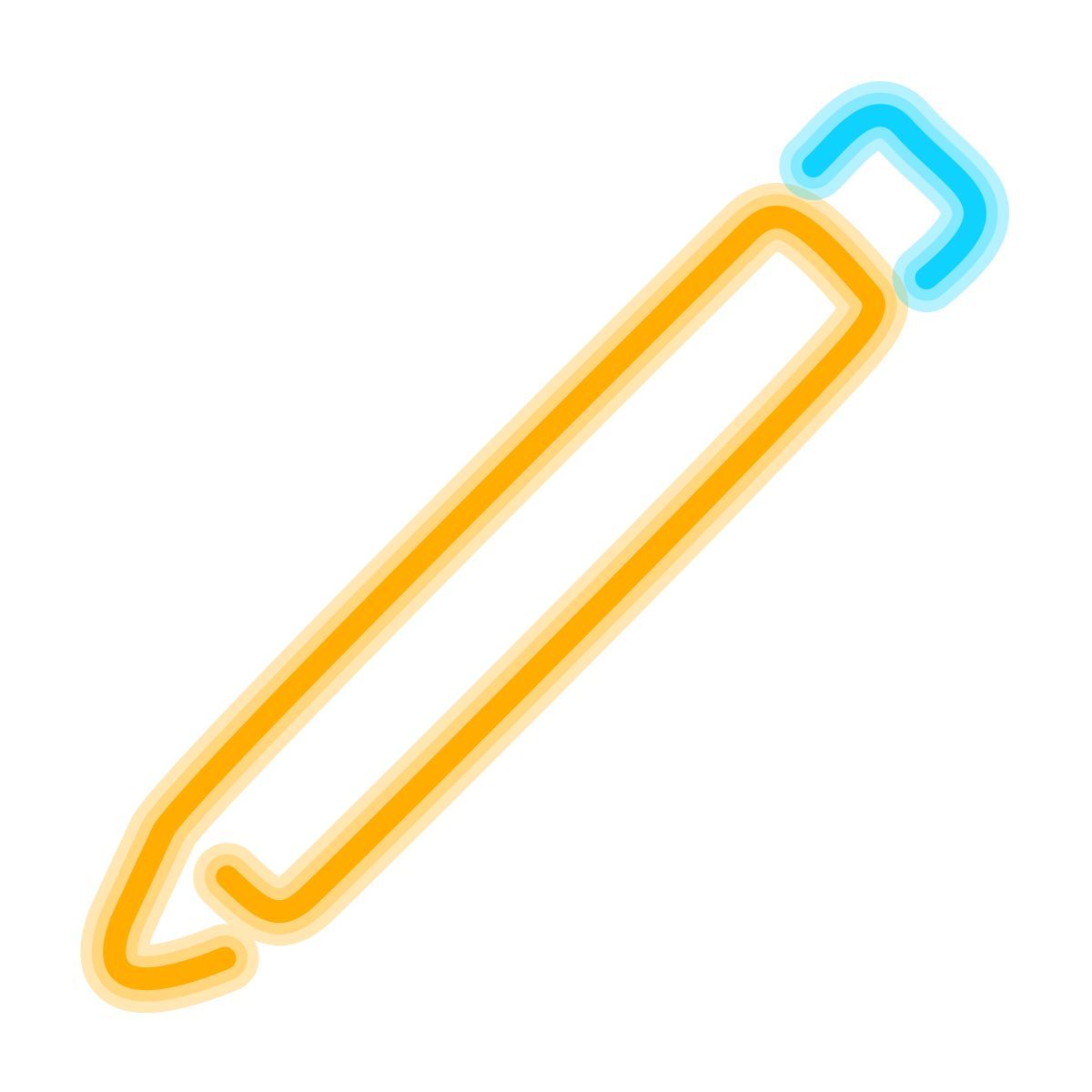 neon style edit pencil icon