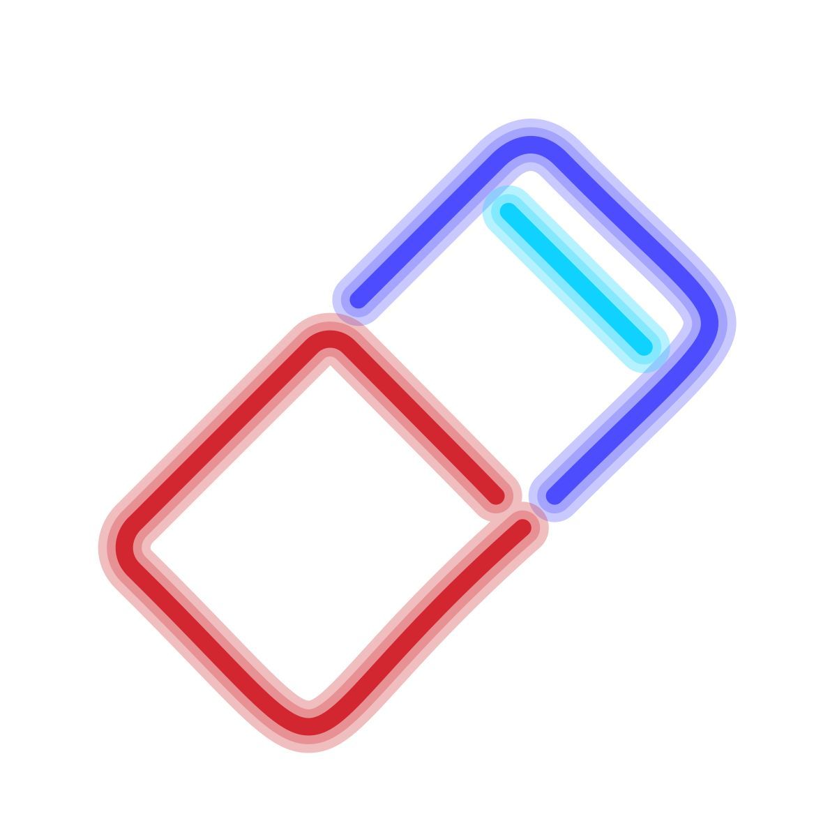 neon style eraser icon