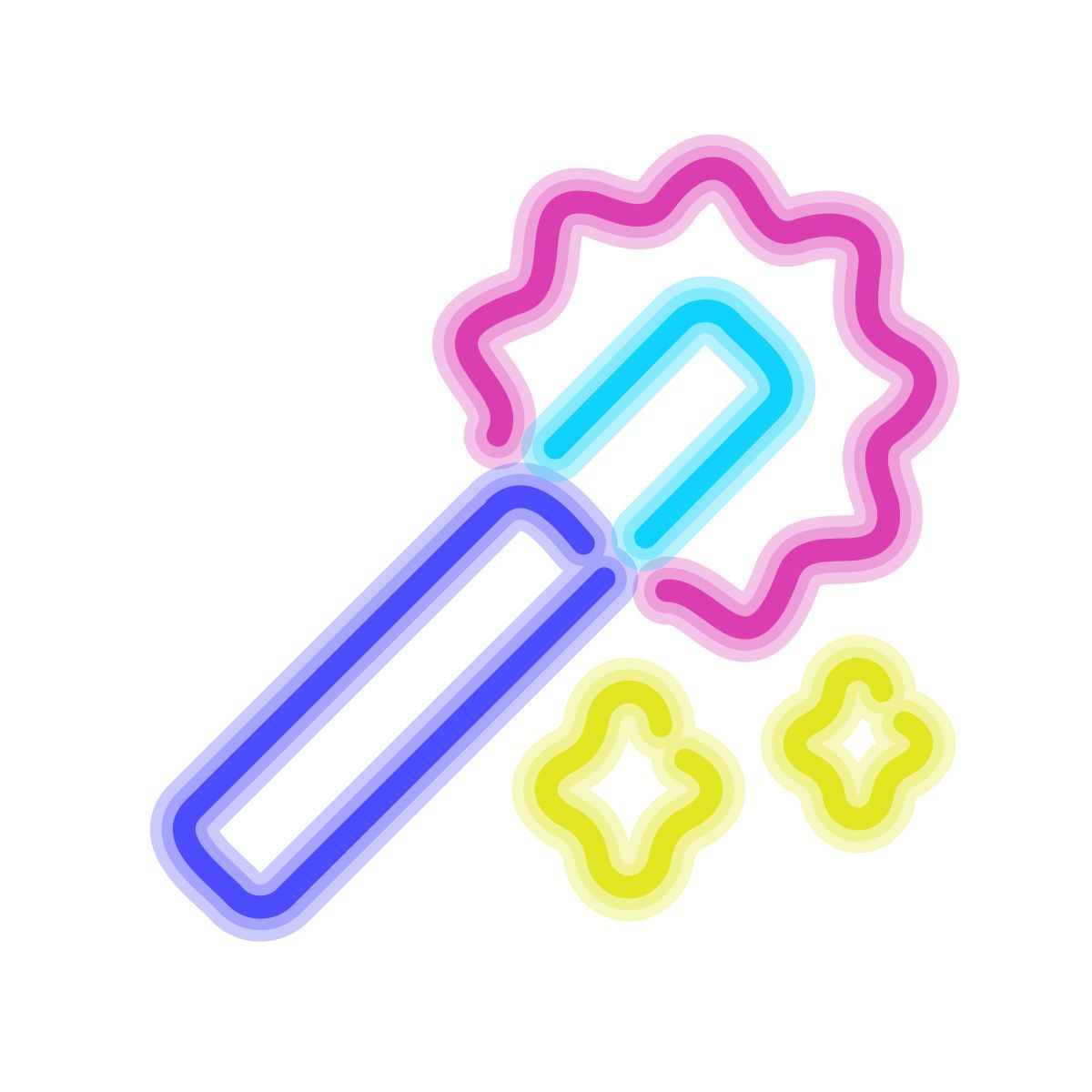 neon style fantaisie icon