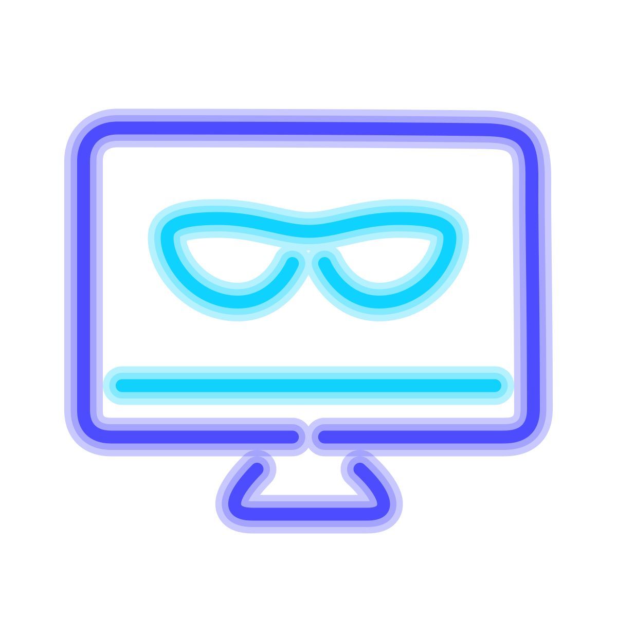 neon style 해킹 icon