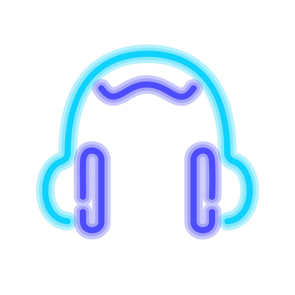 neon style 头戴耳机 icon