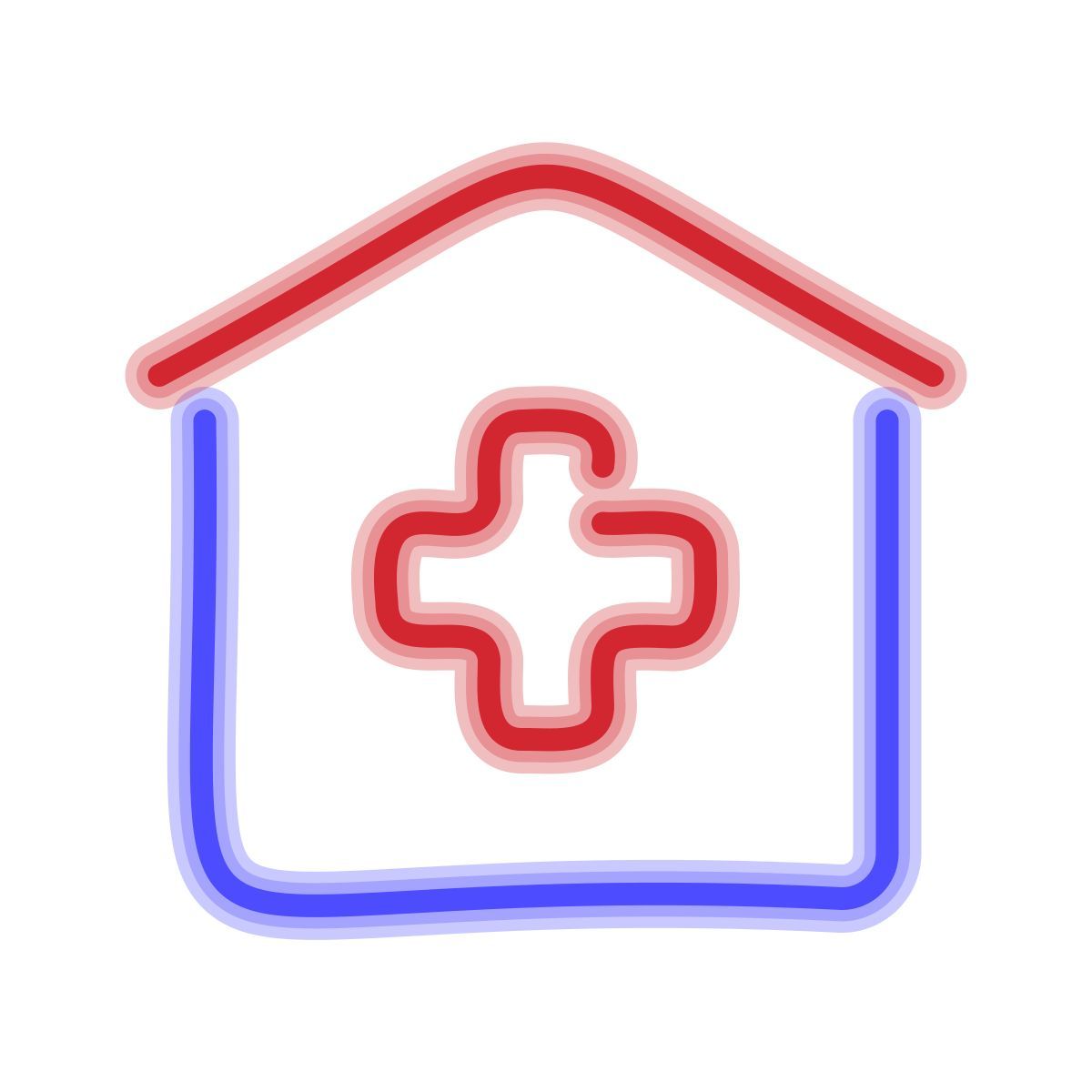 neon style 醫院 icon