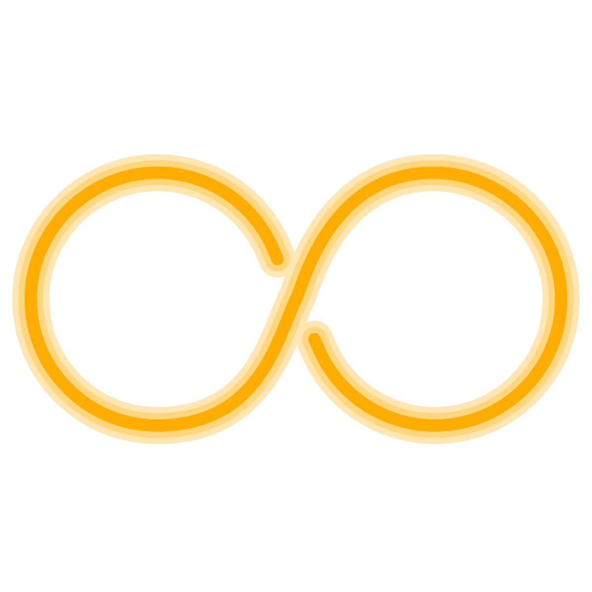icono infinito neon estilo