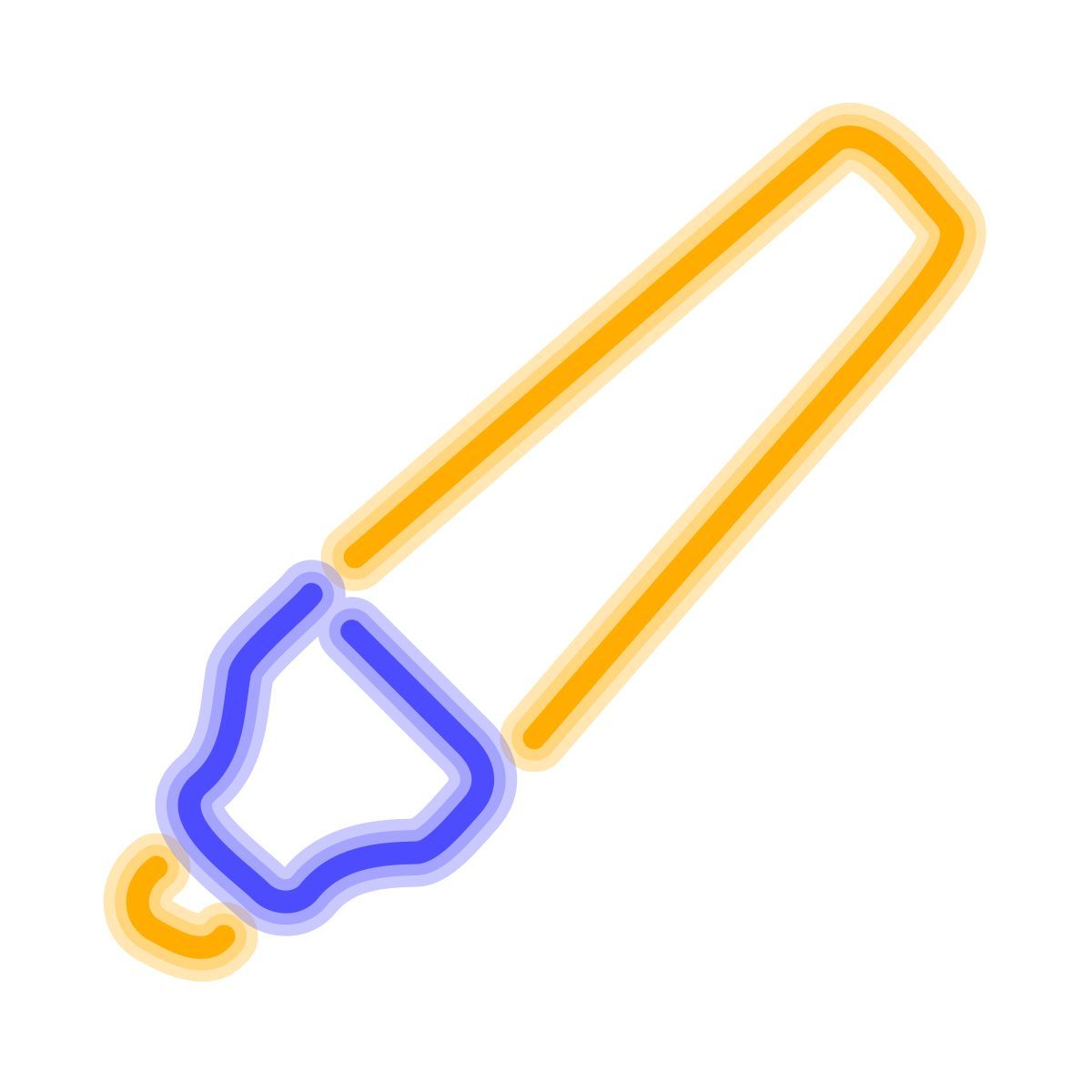 neon style marker pen icon