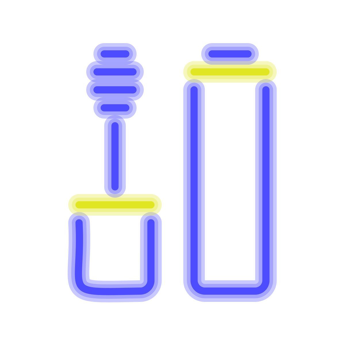 neon style maskara icon