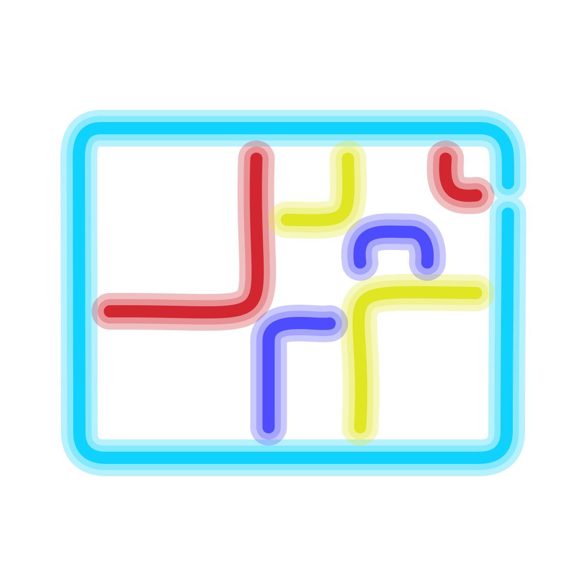 neon style arte moderna icon