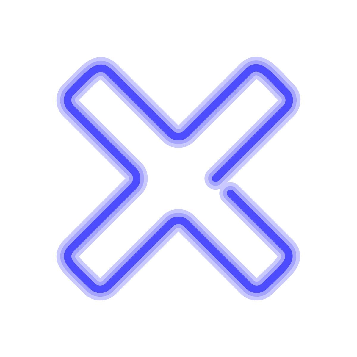 neon style 곱하다 icon