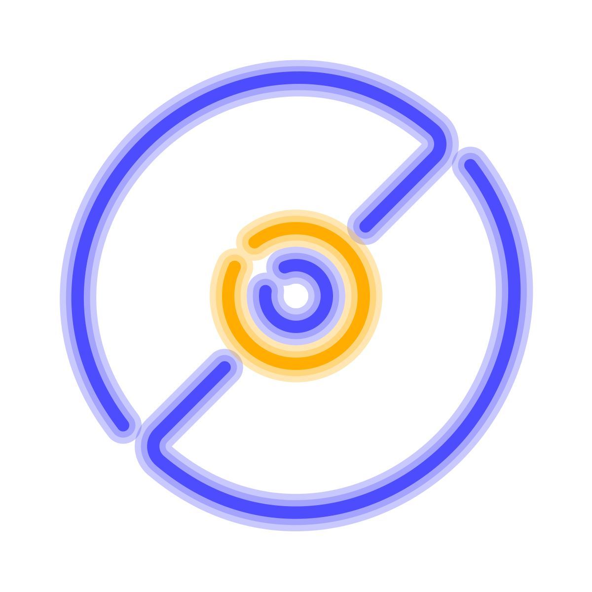 neon style 음악 녹음 icon