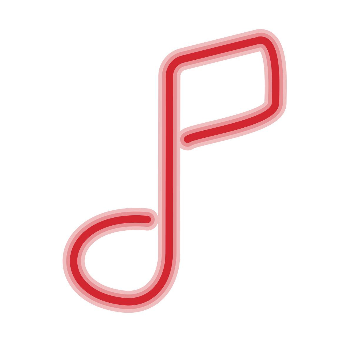 neon style música icon