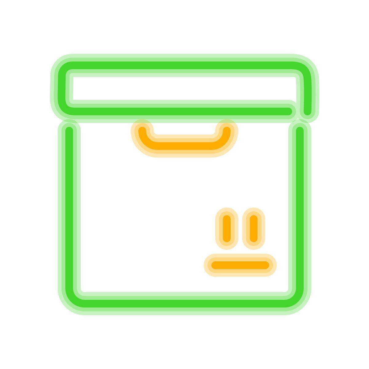 neon style producto nuevo icon