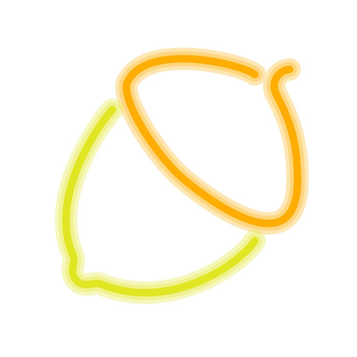 neon style nut icon