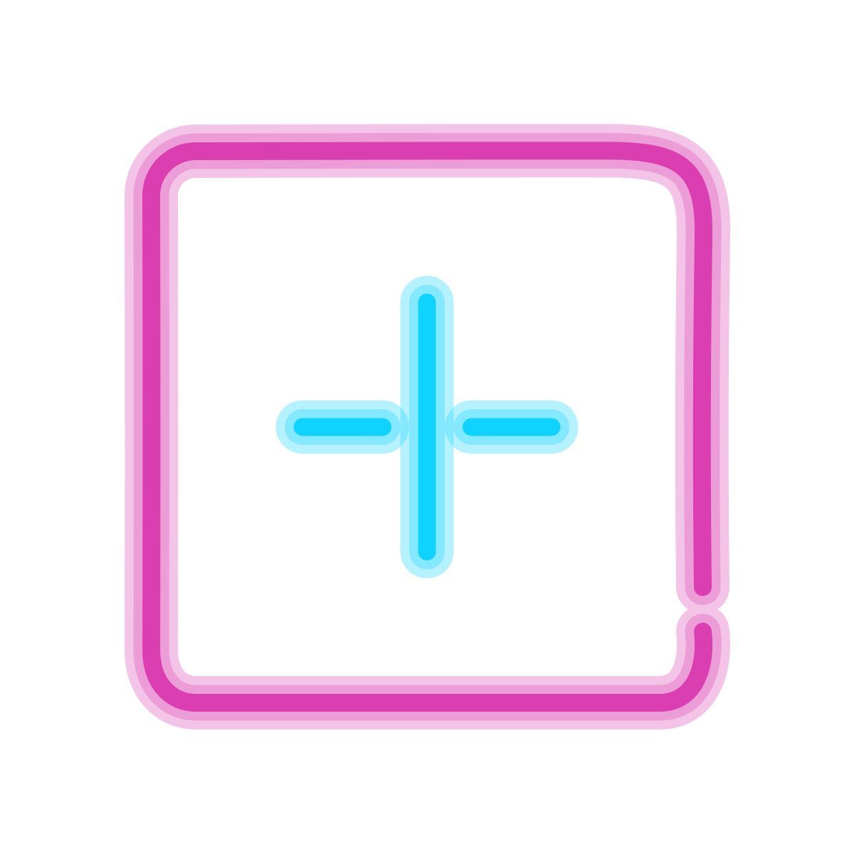 neon style plus 2 icon