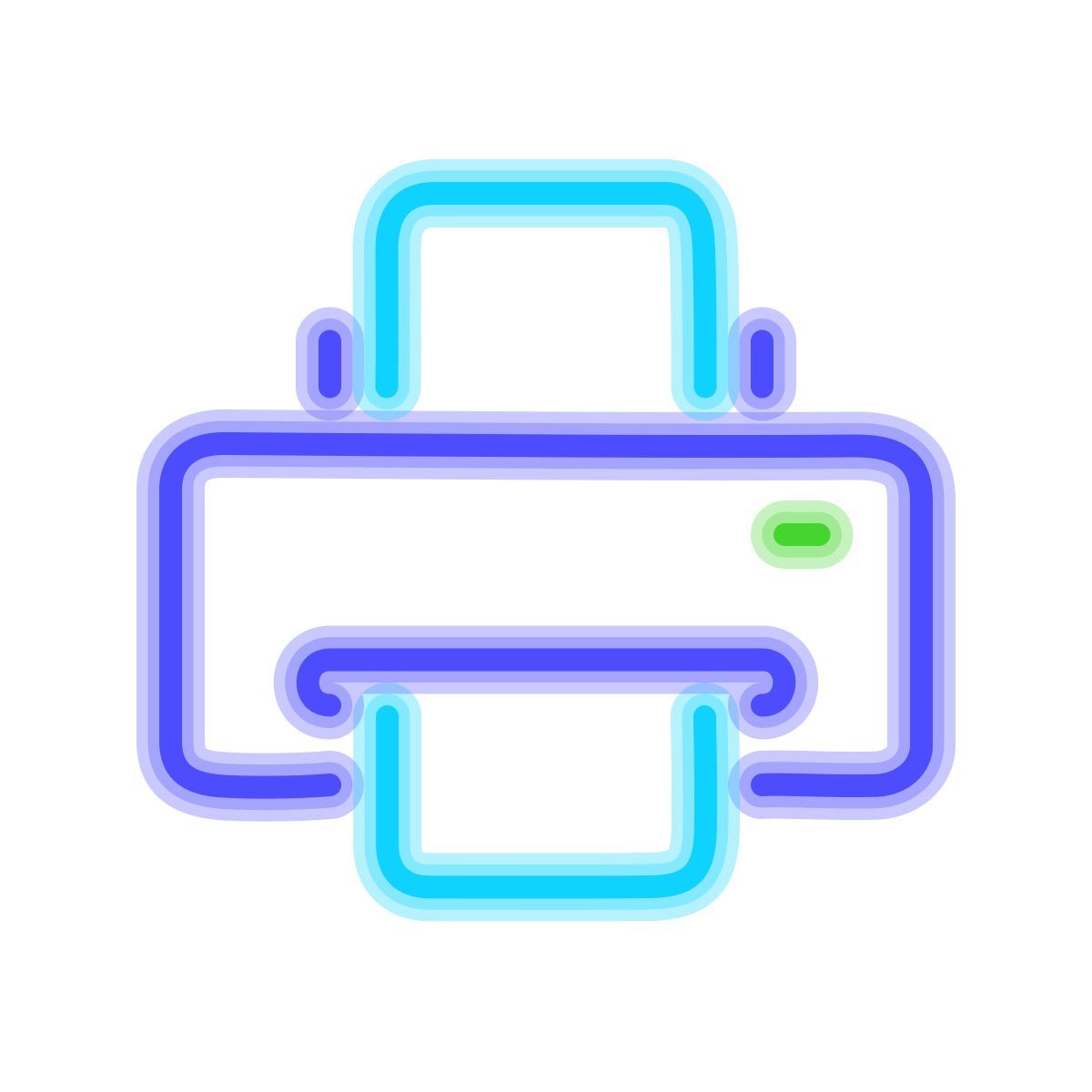 neon style print icon