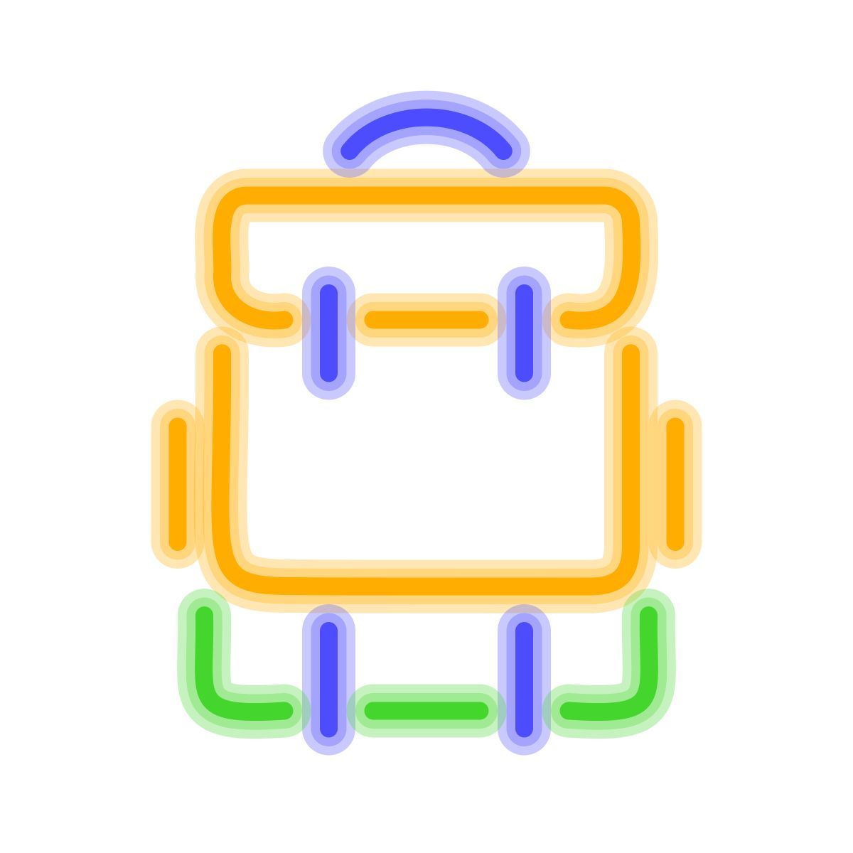 neon style zaino icon