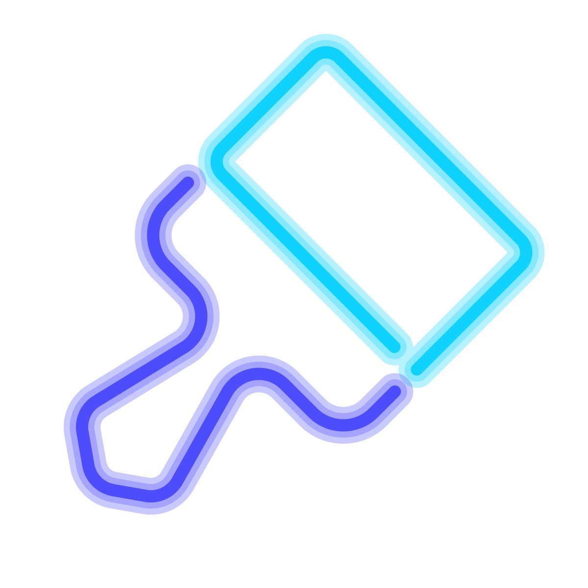 neon style spatel icon