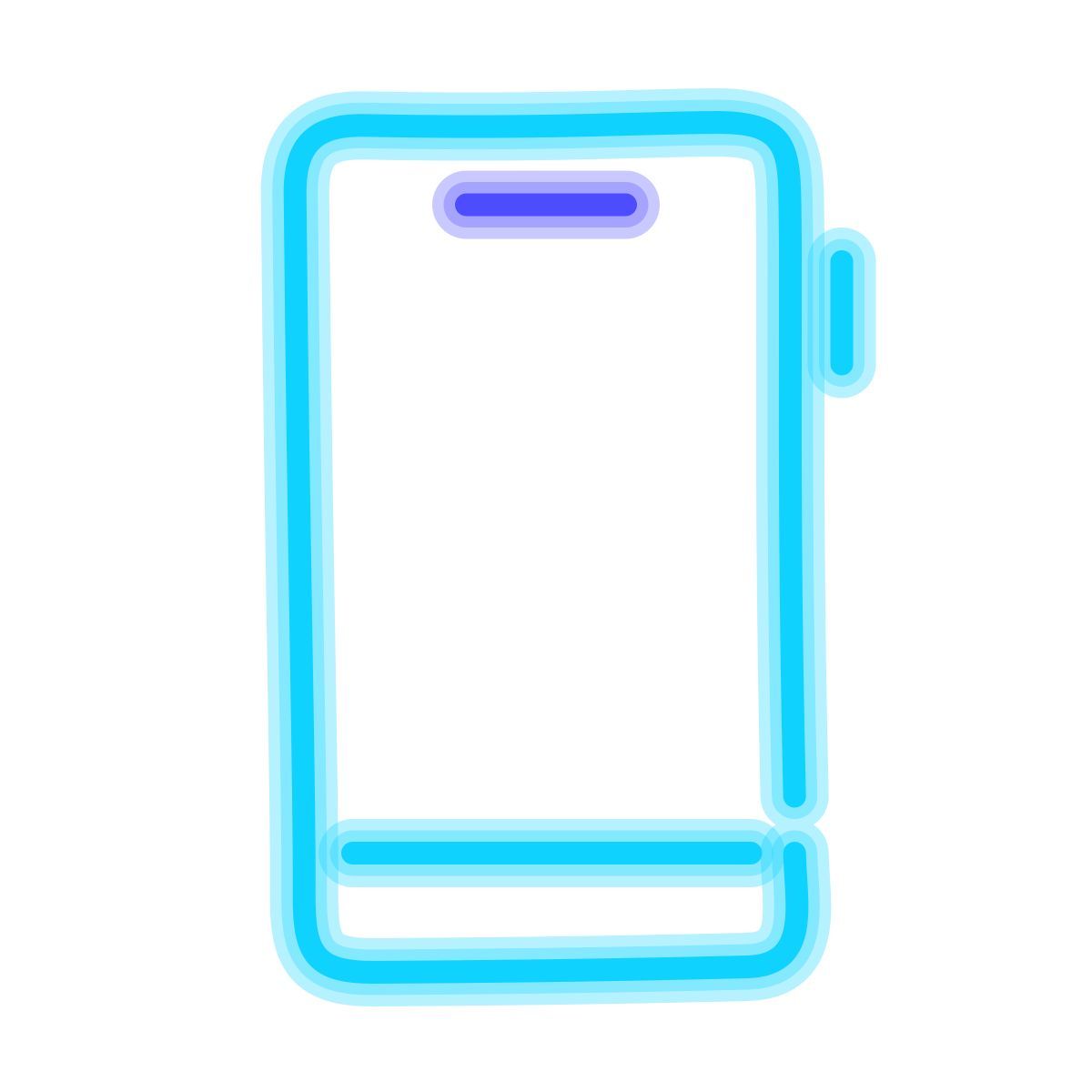 neon 风格 智能手机 图标