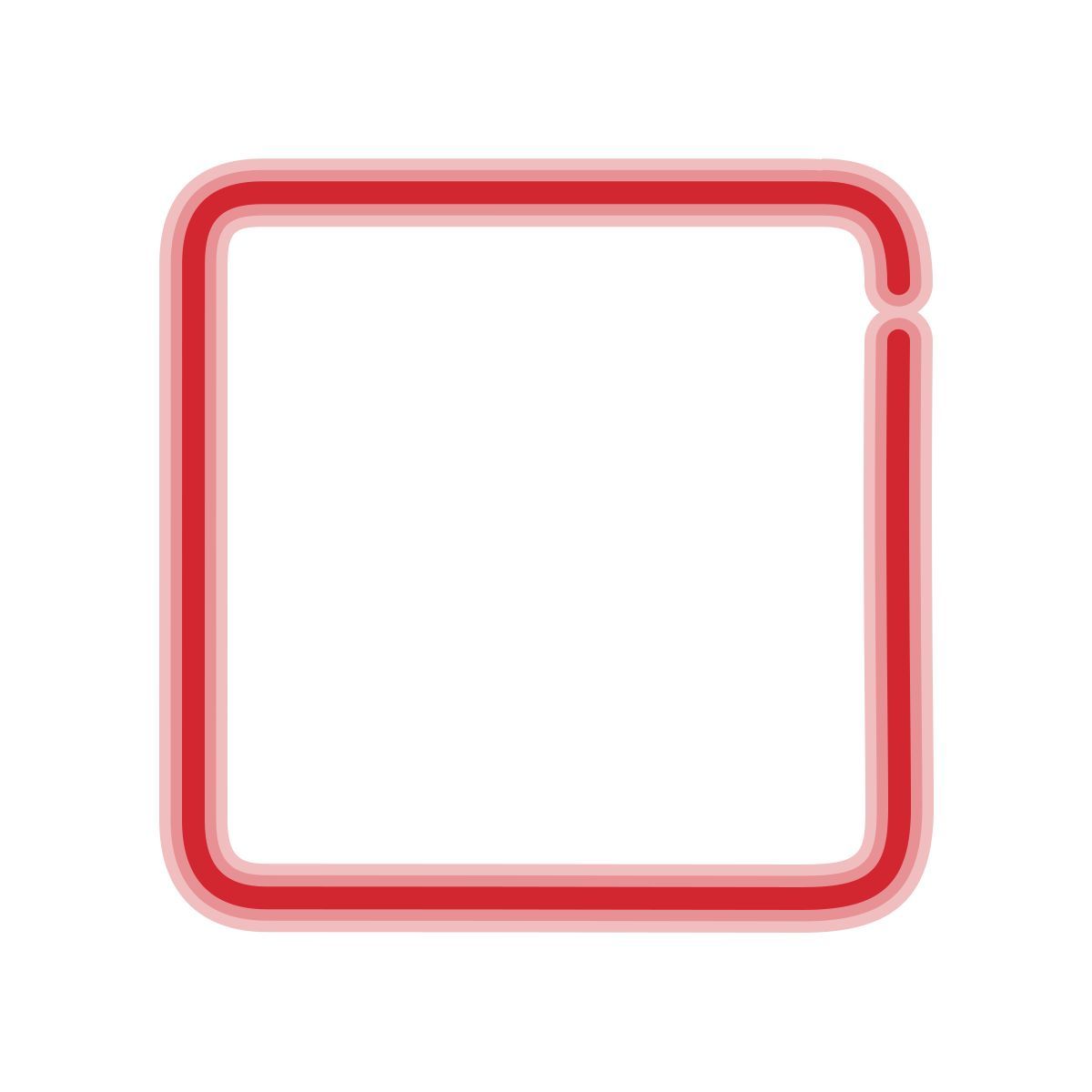 neon style arrêter icon