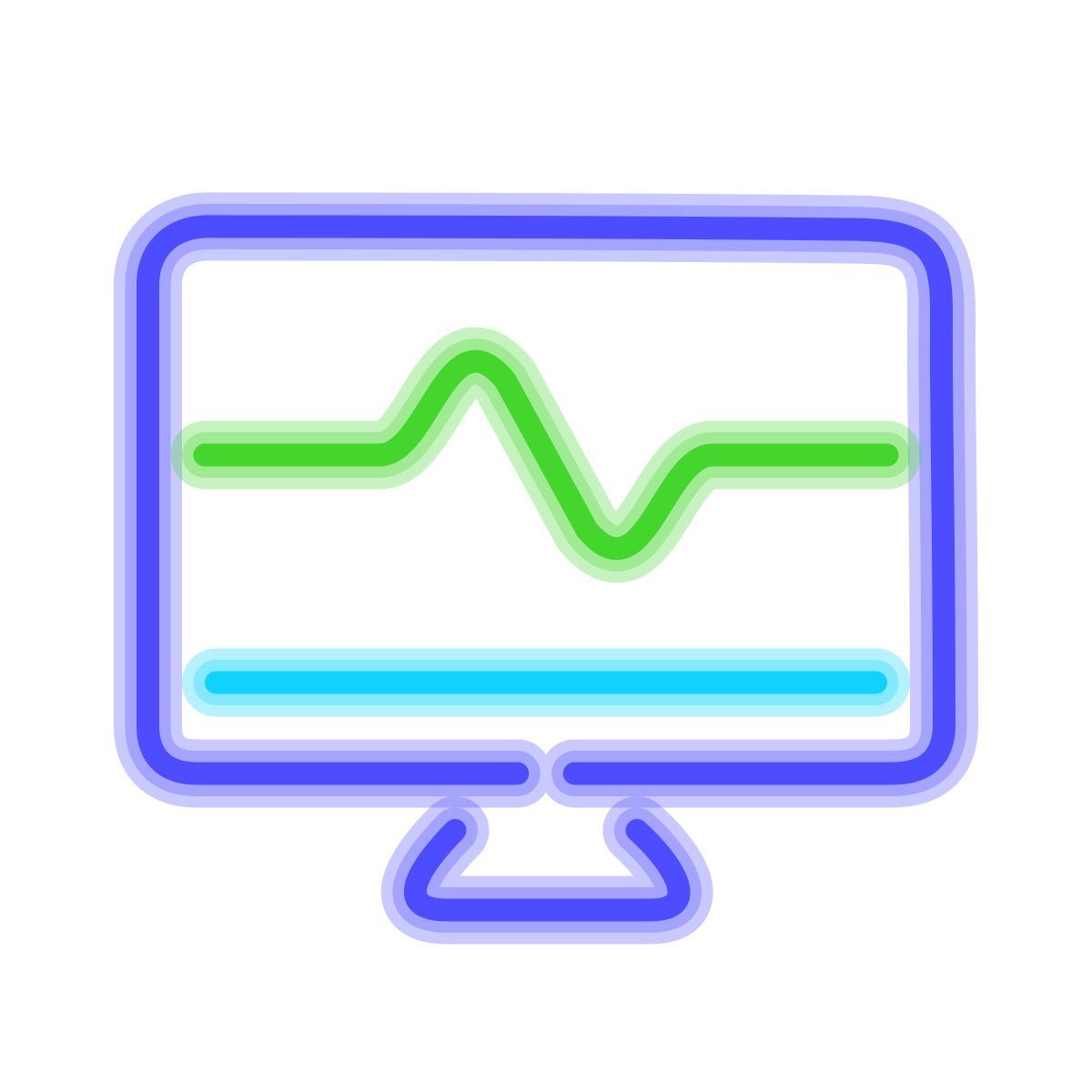 neon style attività di sistema icon