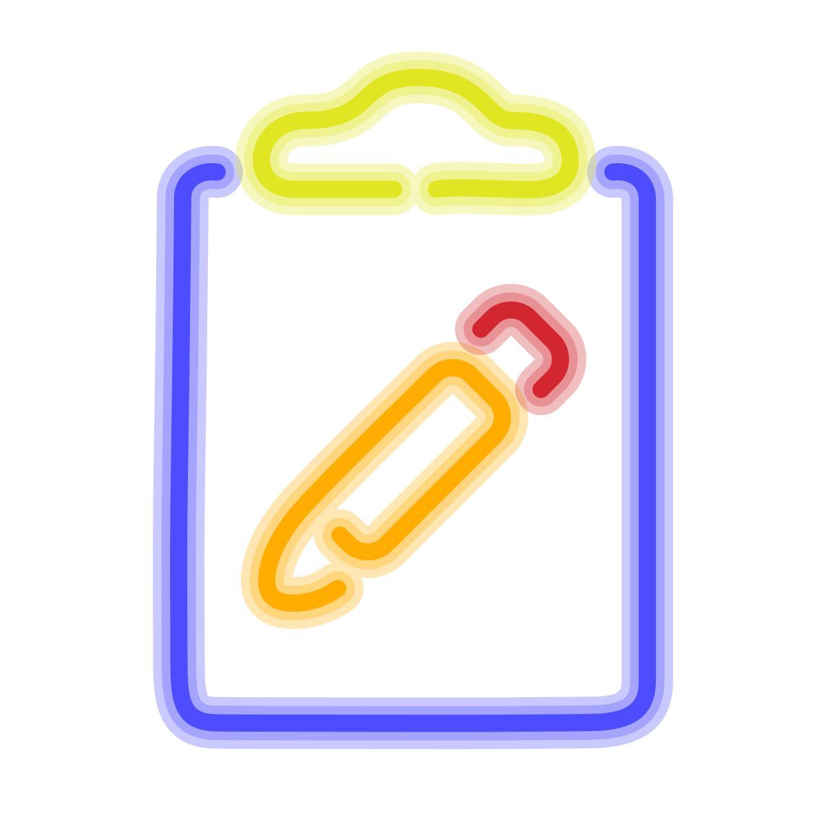 icon tarefa neon estilo