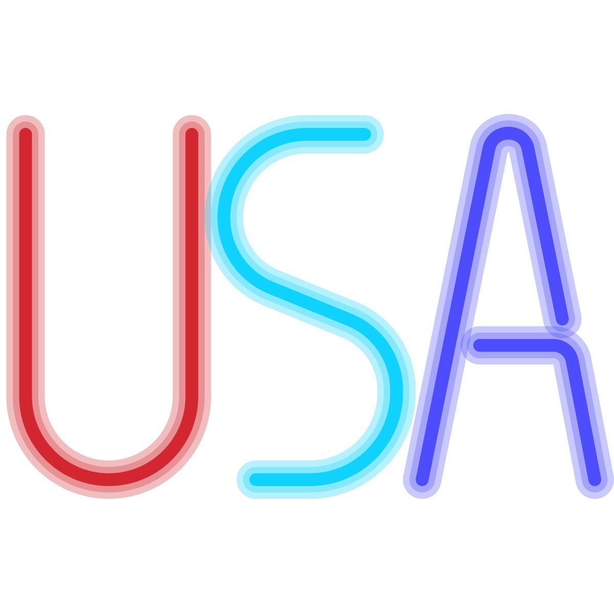 neon Stil usa Icon