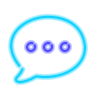 speech bubble-with-dots icon
