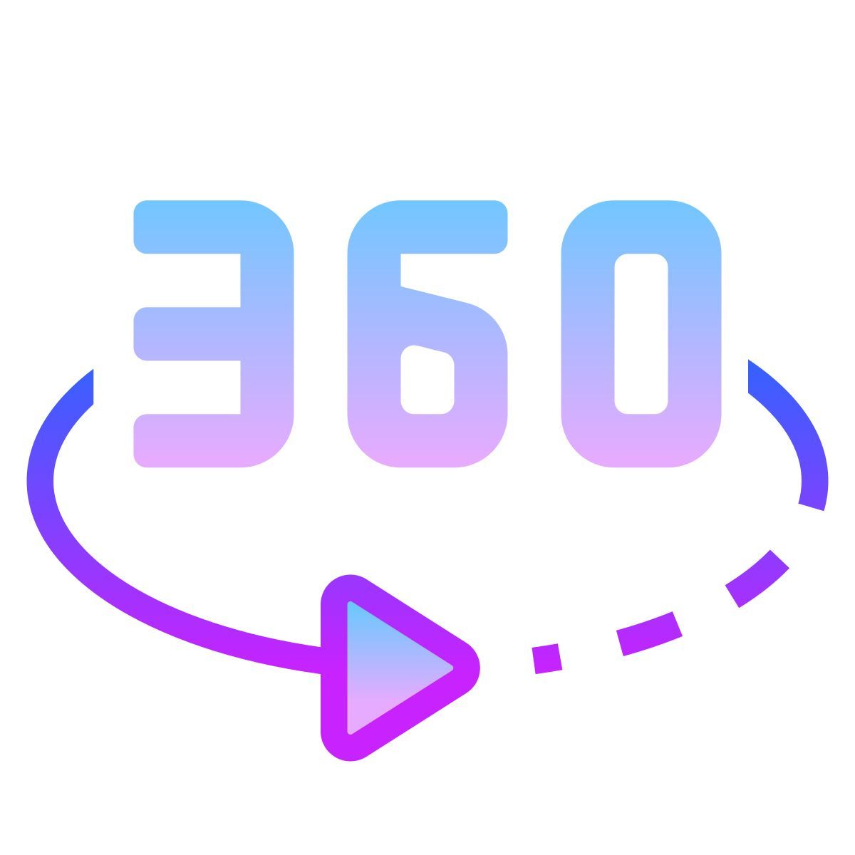 gradient style vista 360 icon