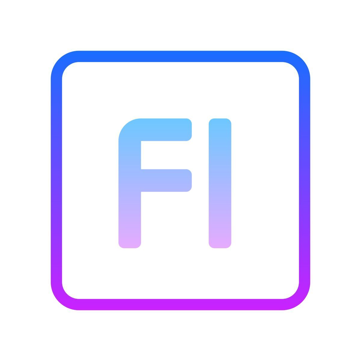 gradient style adobe flash icon