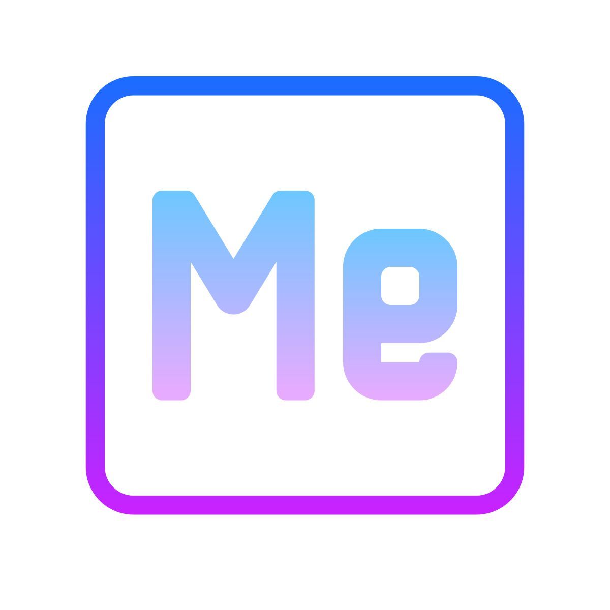 gradient style codificador adobe media icon