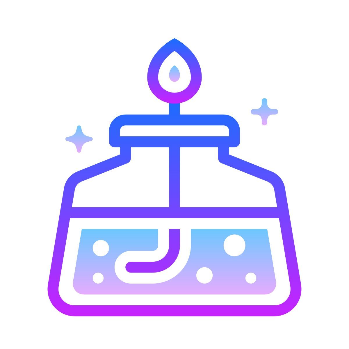 gradient style bruciatore di alcol icon