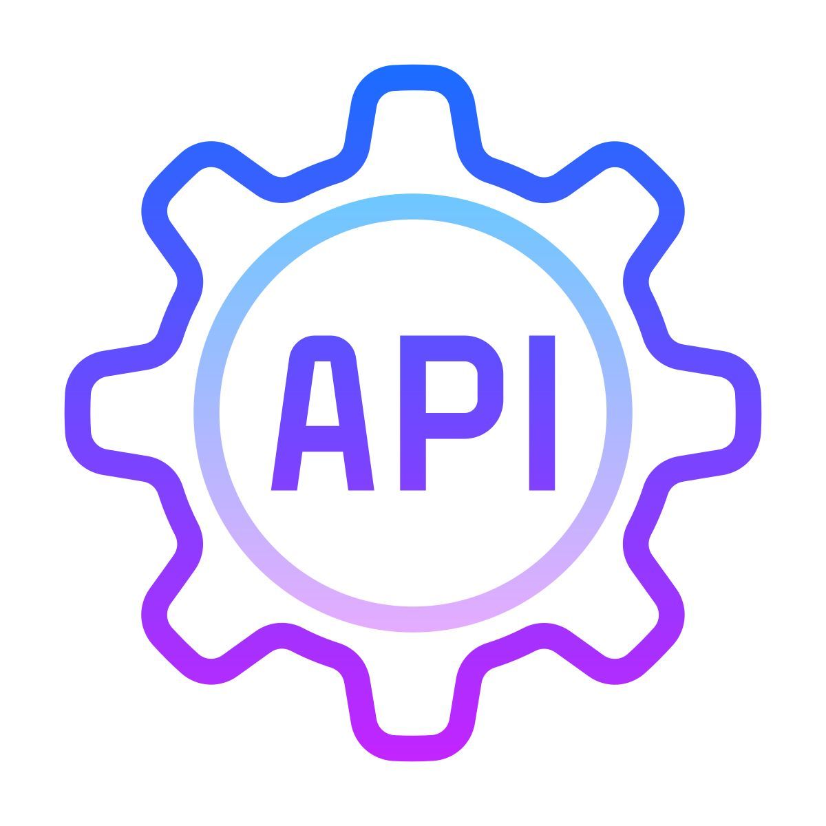 gradient style rest api icon