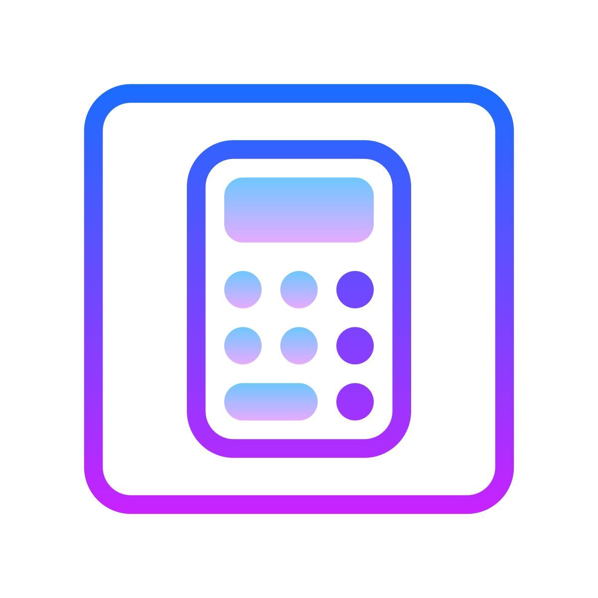 gradient style calcolatrice icon